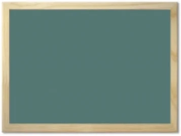 Pizarra lacada verde para tizas marco madera pino natural CMZH9060